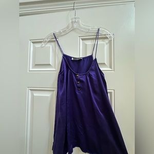 Myne purple silk top size 4